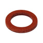 Red drain screw gasket washer with center hole, single piece