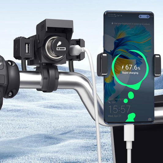 Motorcycle Mobile Phone QC3.0 Waterproof PD Fast Charging USB Charger