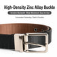 Two-tone nylon belt with zinc alloy buckle, black and brown straps with silver buckle