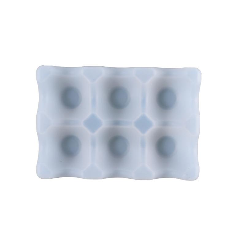 6-Cup Egg Holder Resin Mold Silicone Egg Tray Mold for Epoxy Casting