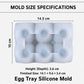 6-Cup Egg Holder Resin Mold Silicone Egg Tray Mold for Epoxy Casting