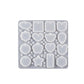 16-Cavity Resin Jewelry Mold Silicone Multi-Shape Earring Stud and Pendant Casting Mold with Holes