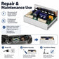Electric scooter controller circuit board with repair instructions diagram