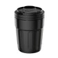 Car Ashtray With Lid & LED Light Metal Fireproof Cigarette Disposal Can For Vehicle