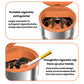 Car Ashtray With Lid & LED Light Metal Fireproof Cigarette Disposal Can For Vehicle