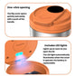 Car Ashtray With Lid & LED Light Metal Fireproof Cigarette Disposal Can For Vehicle