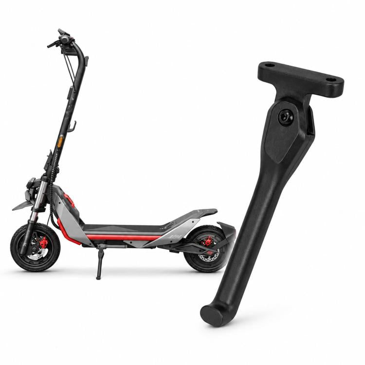 Kickstand side support bracket for ZT3 scooter, black metal with mounting bolts