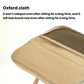 Beige oxford fabric seat cushion for a foldable stool chair