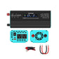 XUYUAN pure sine wave inverter, black with blue fan panel, 2000W, front DC/AC ports