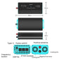 XUYUAN pure sine wave inverter diagram, fan cooling vents, terminals, ports, 360mm size