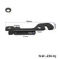 Black scooter swing arm bracket with dimension labels: 196mm and 71mm.