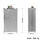 Aluminum controller housing with mounting holes and size measurements