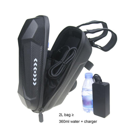 2L Waterproof Electric Scooter Handlebar Bag EVA Hard Shell Front Hanging Storage Pack for Bicycles, 2L
