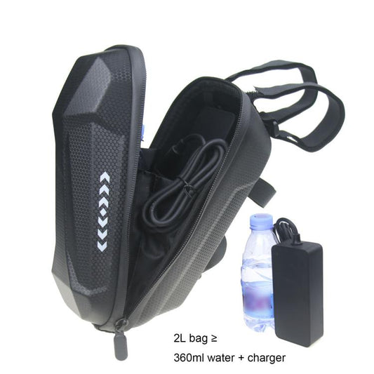 2L Waterproof Electric Scooter Handlebar Bag EVA Hard Shell Front Hanging Storage Pack for Bicycles, 2L