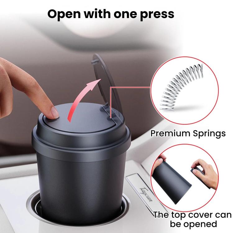 SHUNWEI Portable Round Car Water Cup Holder Miscellaneous Item Storage Box