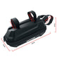 Waterproof EVA hard-shell handlebar bag, black, front-mounted with adjustable straps