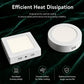 White ultra-thin LED flush-mount ceiling lights, round and square plastic panels