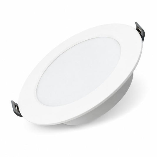 6500K Recessed LED Panel Downlight Flat Can Light Full Plastic Insulated Ceiling Lamp, 12W Round, 18W Round, 30W Round, 12W Square, 18W Square, 30W Square