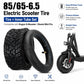 Electric scooter tire set with deep off-road tread and inner tube