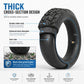 Thick cross-section electric scooter tire with inner tube and blue rim line