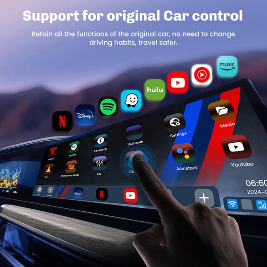 MMB Max-BM-Q4W For BMW 8+128G Wireless CarPlay Box Vehicle GPS Android System Video Convert Adapter, Hong Kong, Macau, Taiwan + Eurasian, US