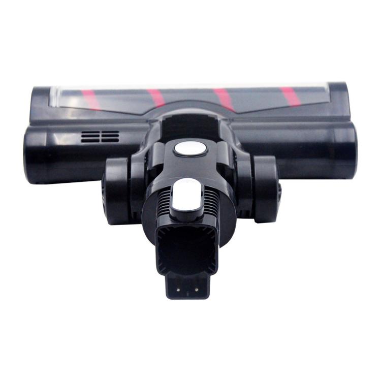 Motorized floor brush head underside with dual vents and mounting connectors