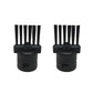 Two sets of black bristle brush inserts for shoe washing brush attachment