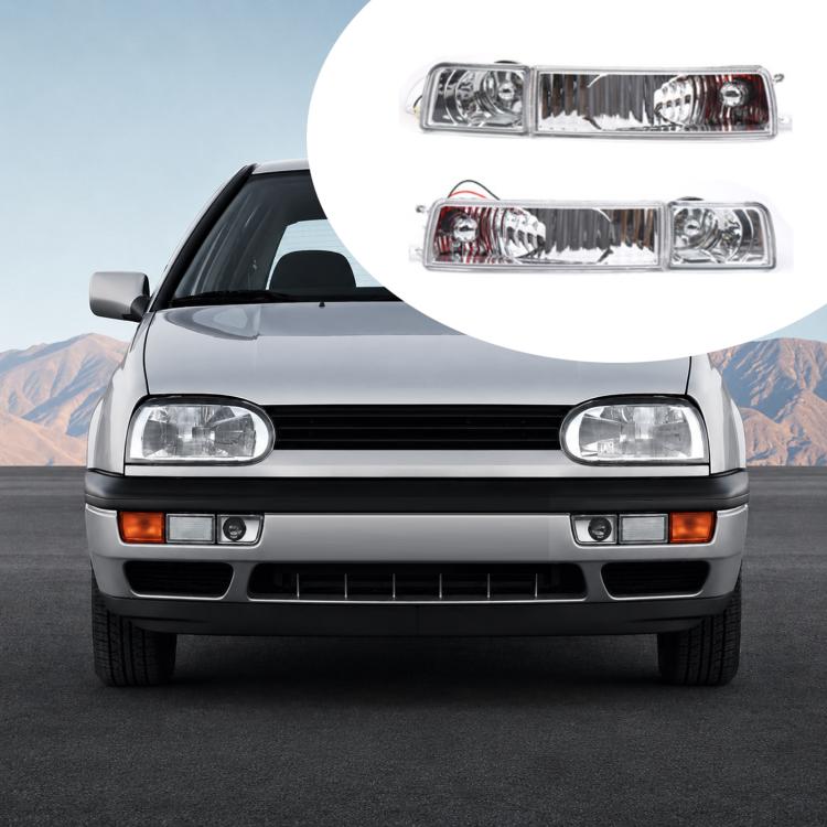 Front bumper fog light kit with crystal clear lenses for VW Golf/Jetta