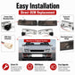Front bumper light set with wiring harness and mounting points, left and right