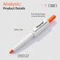 Retractable tick remover loop pen with push-button retraction and built-in clip