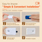 Backlit Magnetic Motion Sensor Night Light LED Wall Sconce Rechargeable Hallway Lamp, Warm Light, RGB Light