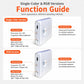 Backlit Magnetic Motion Sensor Night Light LED Wall Sconce Rechargeable Hallway Lamp, Warm Light, RGB Light