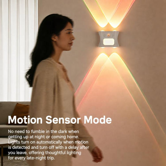 Smart RGB Gradient Ambient Night Light Motion Sensor Magnetic Wall Spot Lamp
