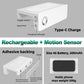 2-In-1 Motion Sensor Nightlight With Phone Shelf Rechargeable LED Sconce For Restroom