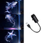 USB LED projector night lamp with whale-style slide set and USB cable