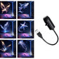 USB LED projector night lamp with ocean and star slide set plus USB cable