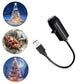 USB LED projector night lamp with Christmas scene slides and USB cable