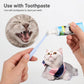 HistoTree 360 Degree Pet Toothbrush for Cats and Small Dogs Soft TPE Micro Brush Head, Rectangular Green, Rectangular White, Round Green, Round White, Round Light Blue