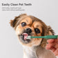 HistoTree 360 Degree Pet Toothbrush for Cats and Small Dogs Soft TPE Micro Brush Head, Rectangular Green, Rectangular White, Round Green, Round White, Round Light Blue