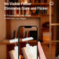 White LED clip-on lamp casting even light over open book