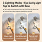 Clip-on LED reading lamp with 3 light modes and switch control