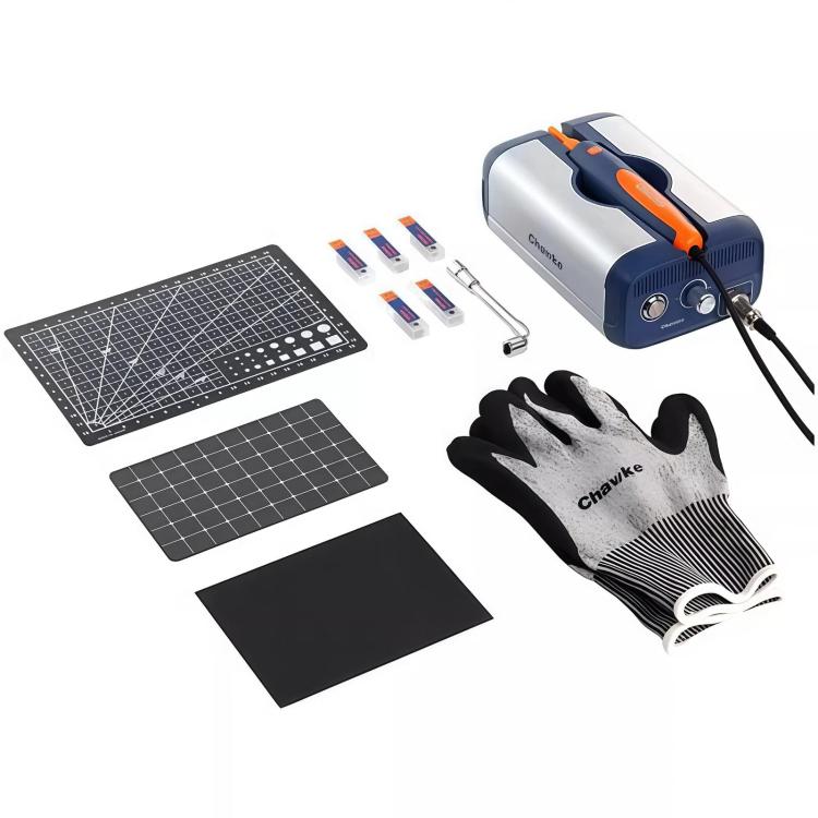 Handheld Ultrasonic Cutter Tool Kit For Plastic Sprue Deburring 3D Print Model Craft Carving, Chawke 8-Piece Set Basic, Chawke 14-Piece Set Upgraded