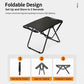 Folding Camping Table Carbon Steel Portable Outdoor Picnic Desk, With Light Stand, Single Table