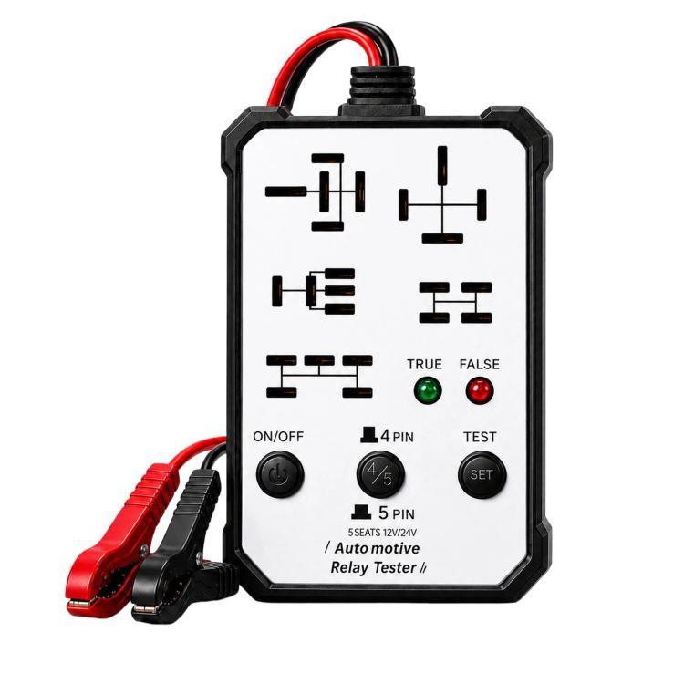 12V 24V Automotive Relay Tester 5-Socket Universal 4-Pin & 5-Pin Auto Relay Diagnostic Tool