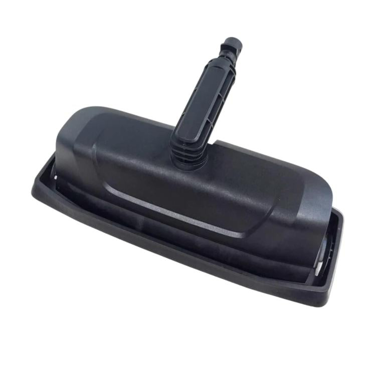 High pressure floor brush with dark gray plastic head and snap-on hose connector
