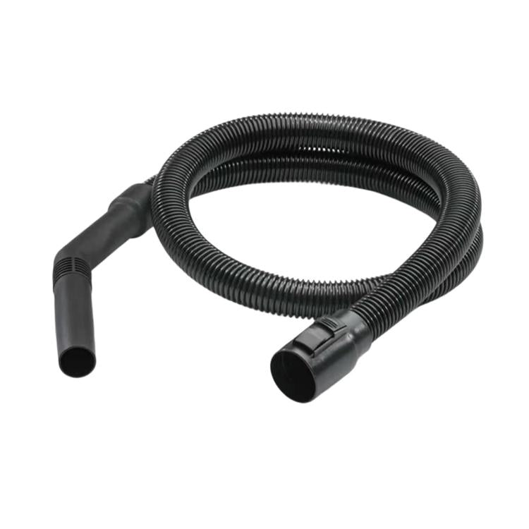 Flexible vacuum cleaner hose with ribbed texture and two end connections