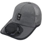 Solar Fan Hat with 3-Speed Adjustable Cooling Rechargeable Sun Cap Mesh Breathable Baseball Visor