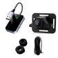 Car baby monitor camera kit with black camera, mounting bracket, USB cable and wires