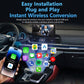 Car baby monitor plug-and-play adapter connected near vehicle center console