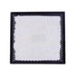 Cabin air filter in black frame with white mesh media